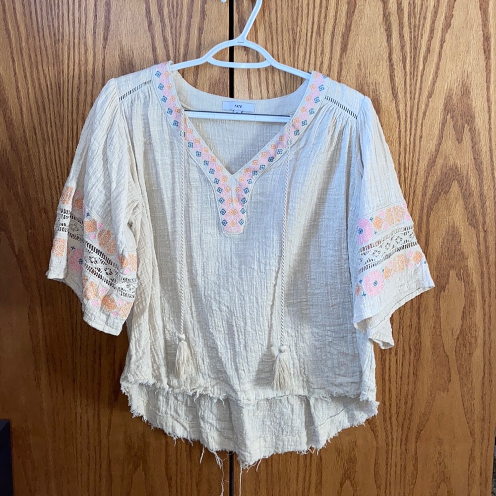 Embroidered top